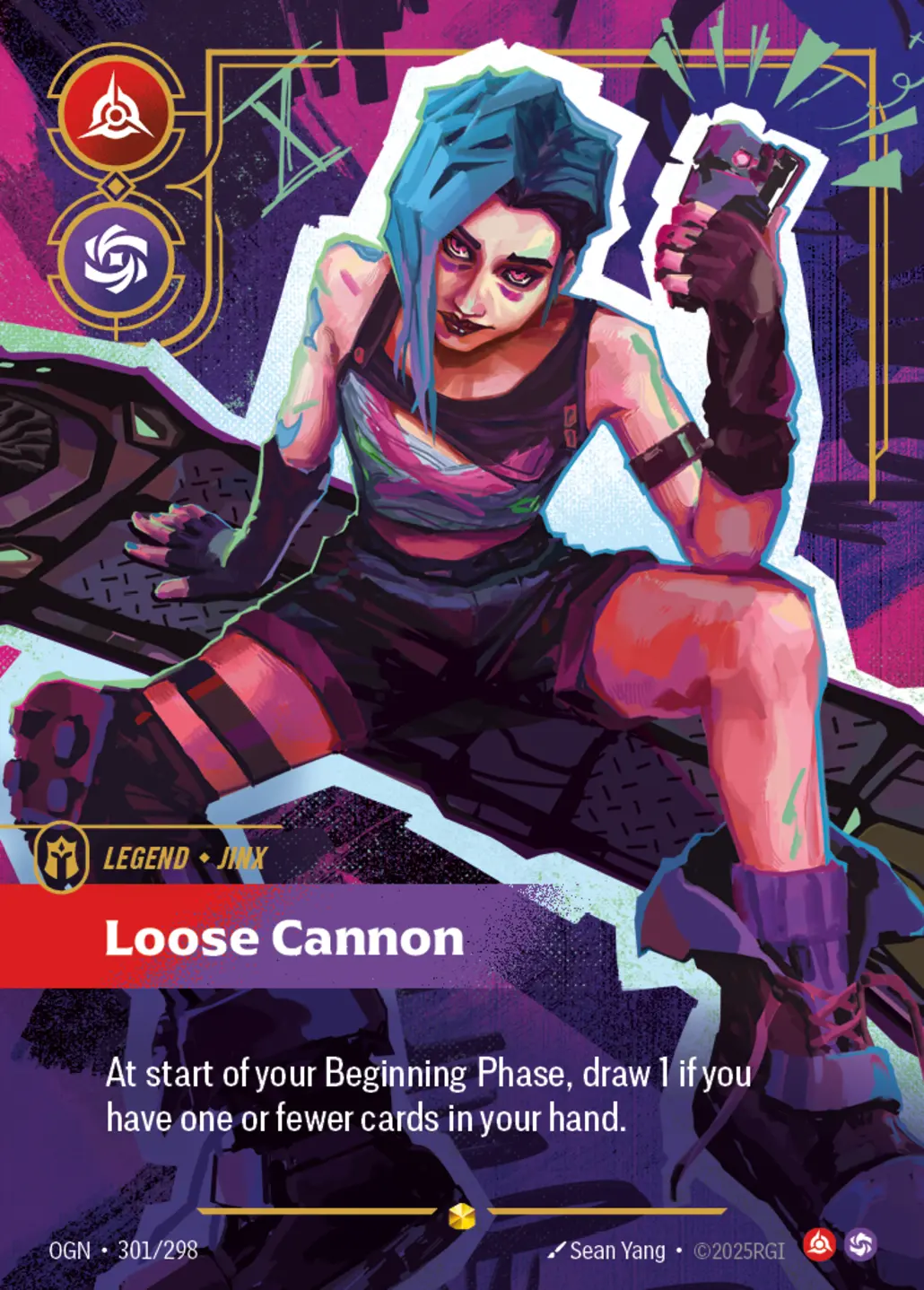 Jinx - Loose Cannon (Overnumbered) - 301/298 (OGN) Showcase