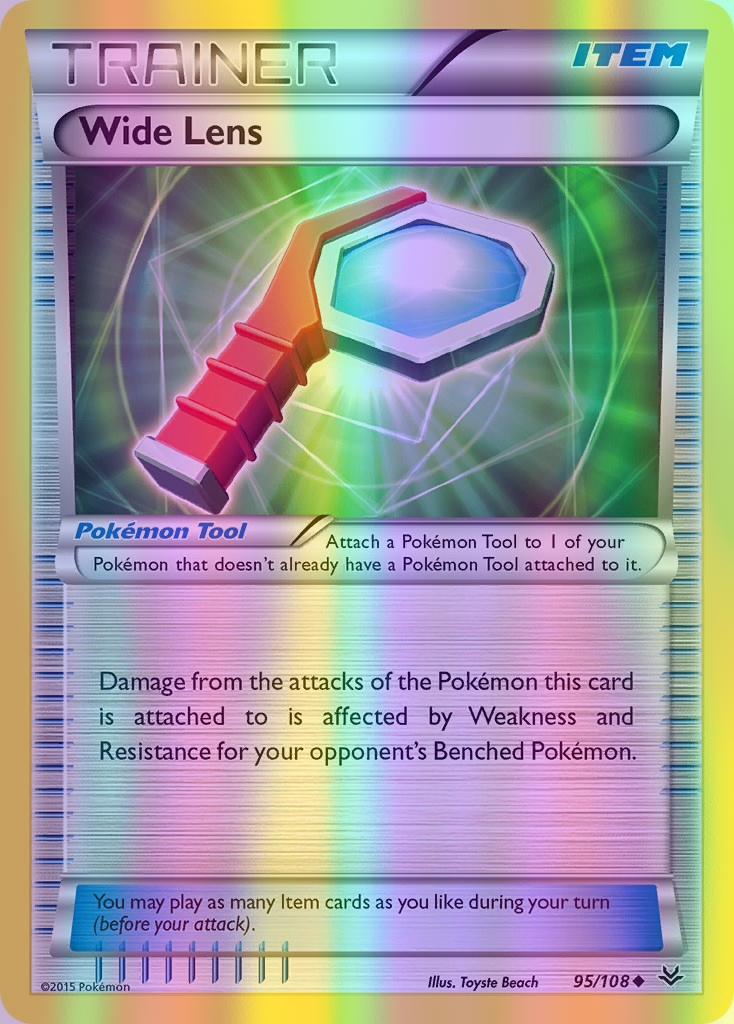 Wide Lens - 095/108 (ROS) Uncommon - Near Mint Reverse Holofoil