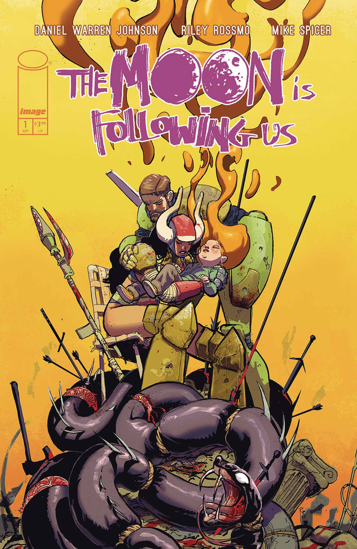 THE MOON IS FOLLOWING US #1 (OF 10) CVR A RILEY ROSSMO & MIKE SPICER