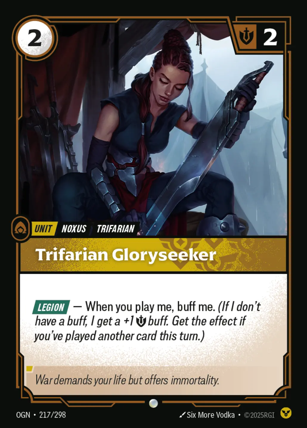 Trifarian Gloryseeker - 217/298 (OGN) Common