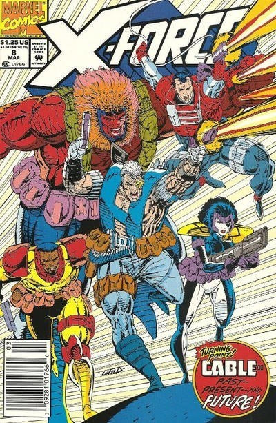 X-Force (1991 Series) #8 (9.0) Origin of Cable. 1st App of Domino (Previously Impersonated By Copycat)