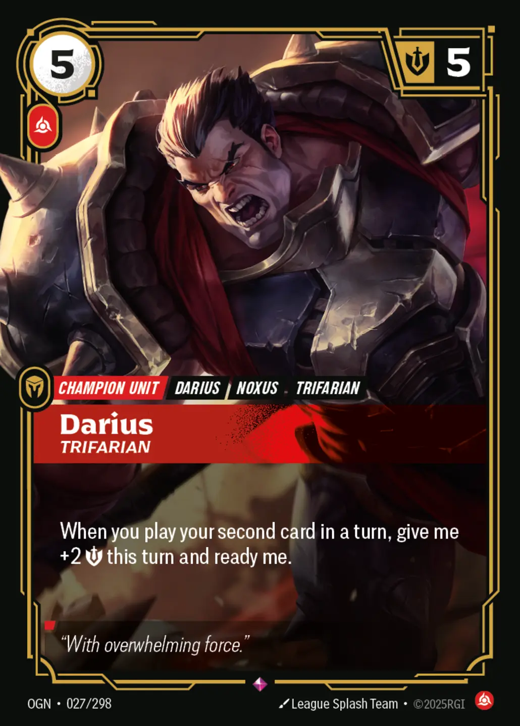Darius - Trifarian - 027/298 (OGN) Rare