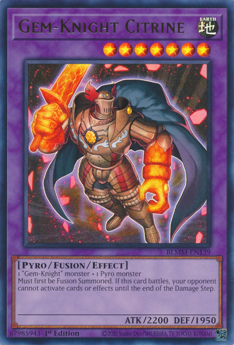 Gem-Knight Citrine (BLMM-EN139)