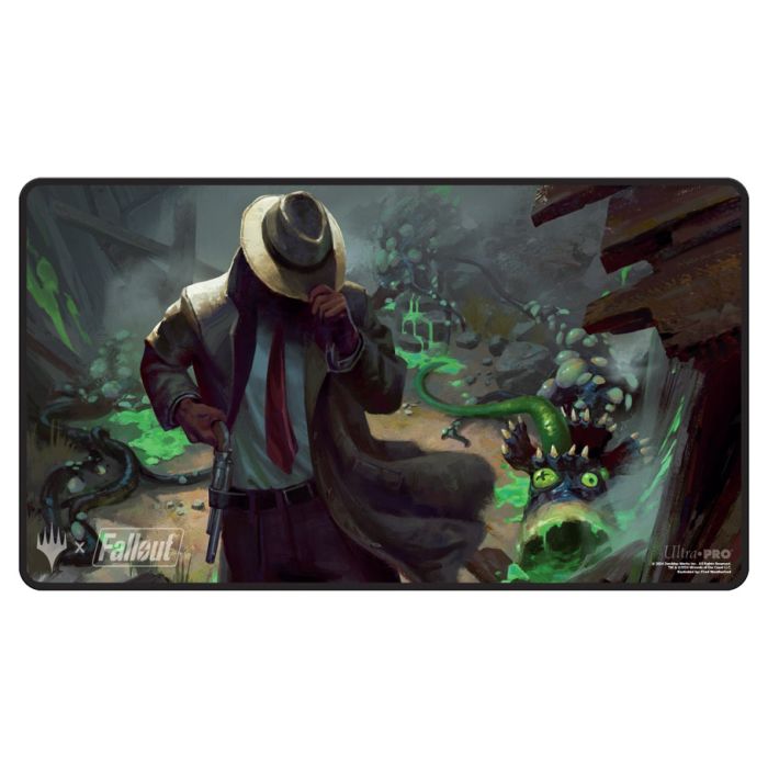 Ultra-PRO: Playmat Black Stitched - MTG: Fallout - Mysterious Stranger (38330)