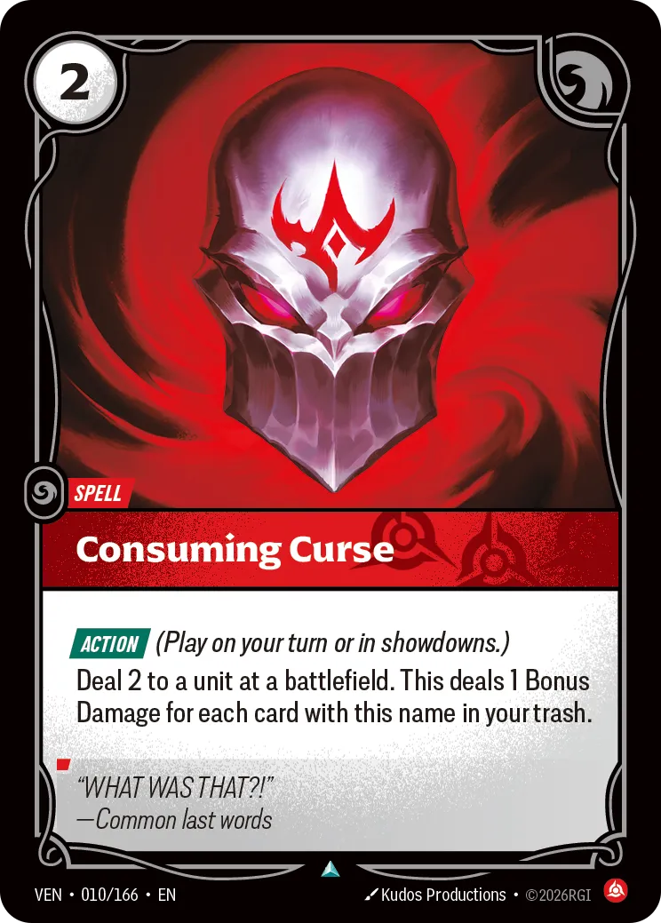 Consuming Curse - 010/166 (VEN) Uncommon