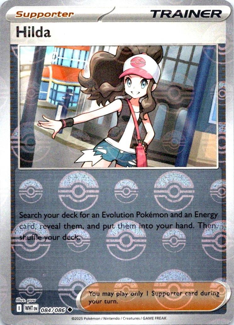 Hilda (Poke Ball Pattern) - 084/086 (WHT) Uncommon Neat Mint Holofoil