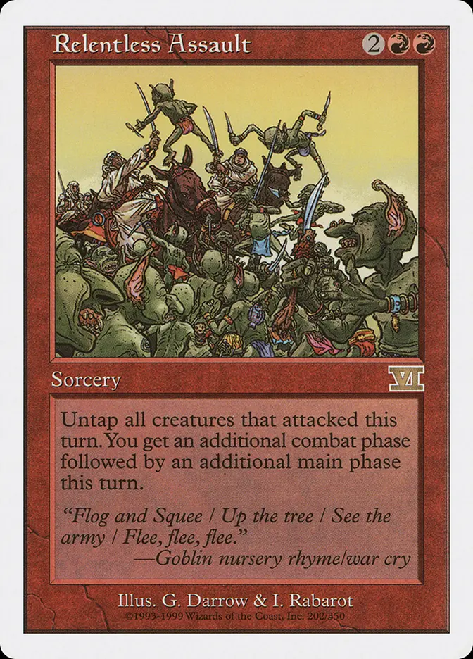 Relentless Assault (6ED-R) - Heavy Play