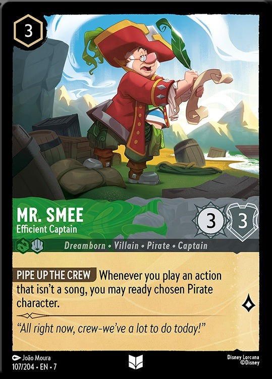 Mr. Smee - Efficient Captain (Archazia's Island - 107/204) Uncommon
