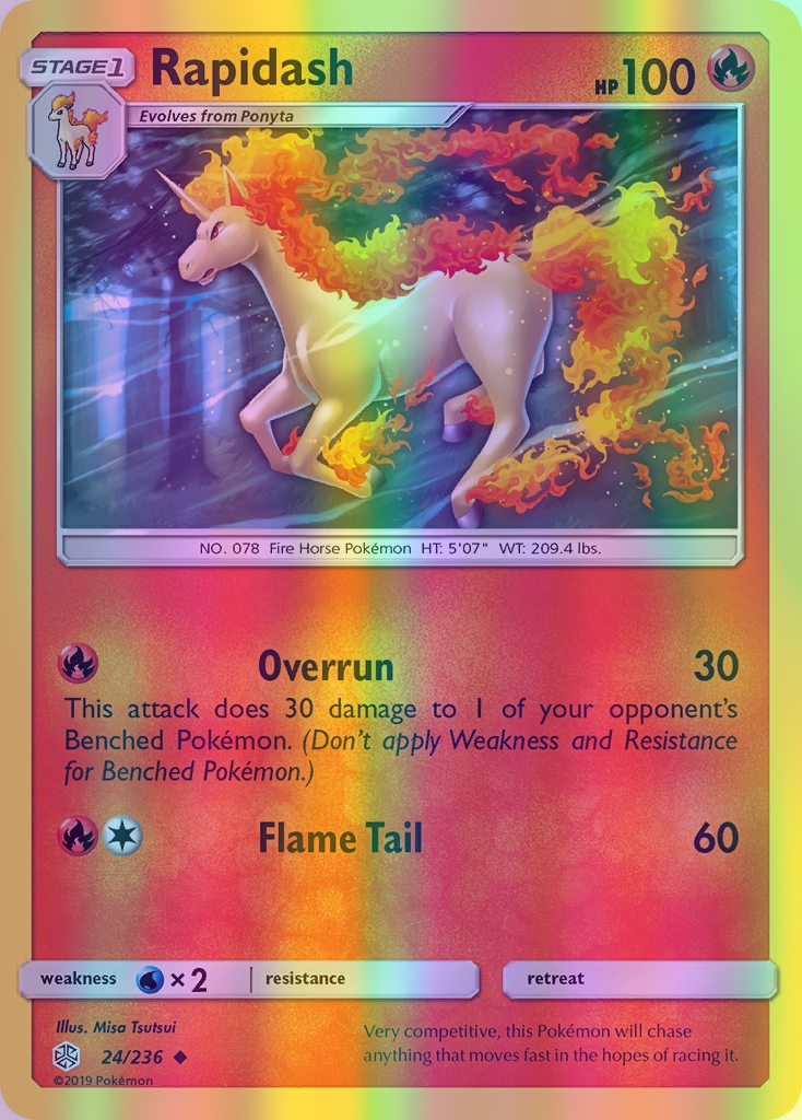 Rapidash - 024/236 (CEC) Uncommon - Near Mint Reverse Holofoil