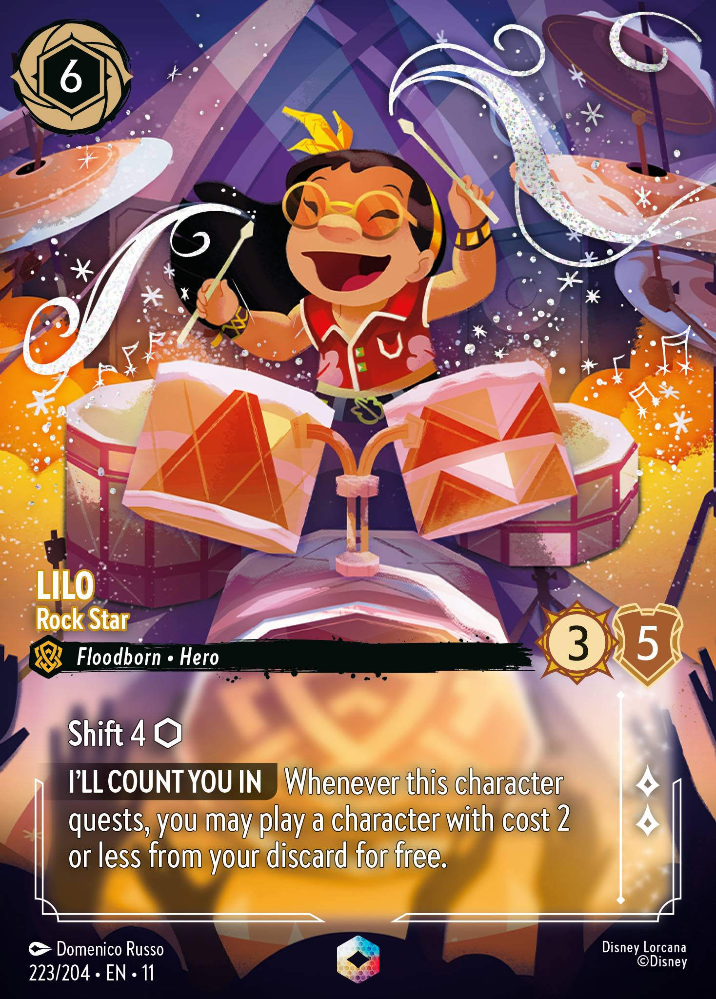 Lilo - Rock Star (223/204 - Winterspell) Enchanted