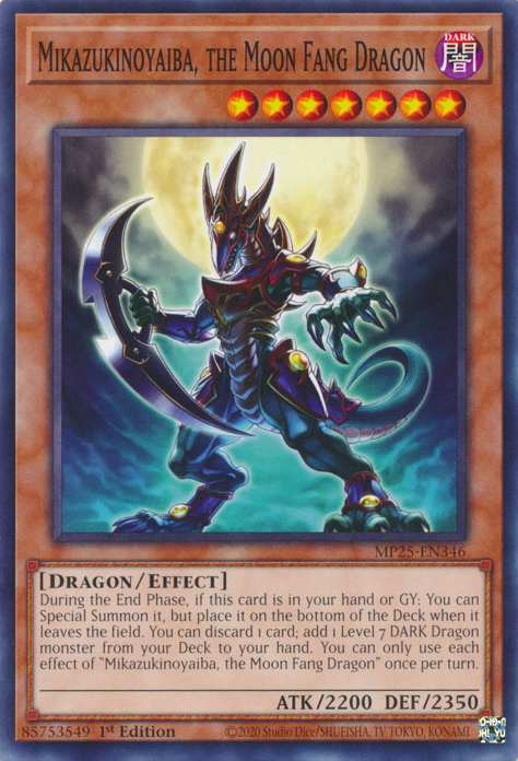 Mikazukinoyaiba, the Moon Fang Dragon (MP25-EN346)