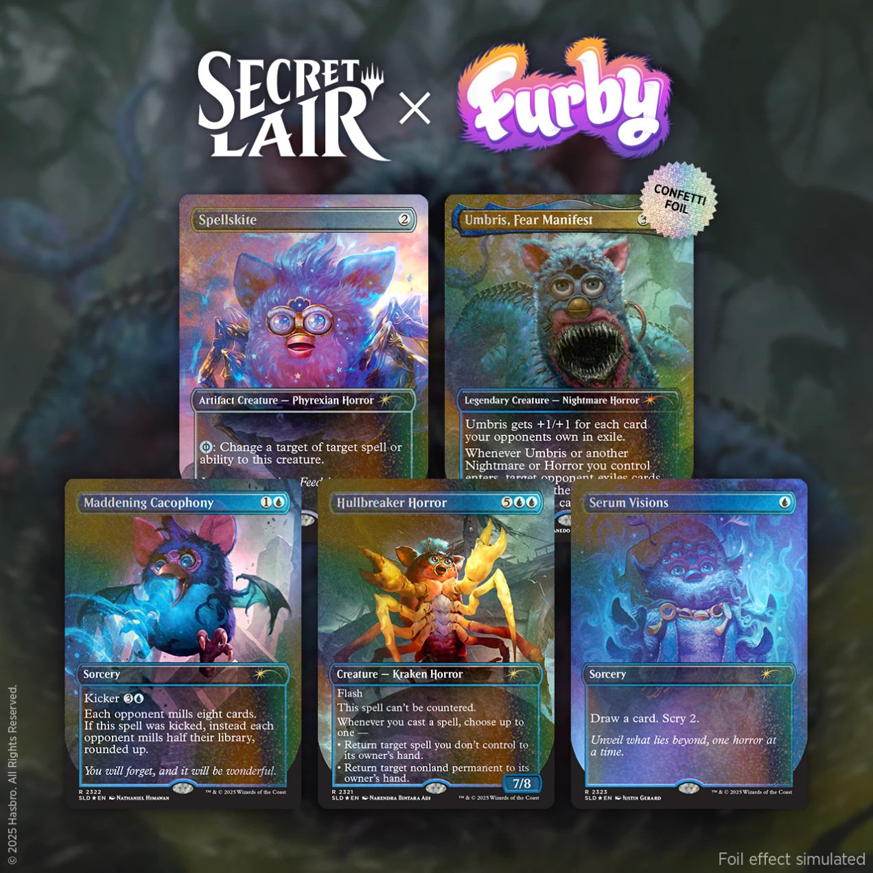 MTG: Secret Lair x Furby: The Oddbodies Confetti Foil Edition MTG: Secret Lair x Furby: The Oddbodies Confetti Foil Edition