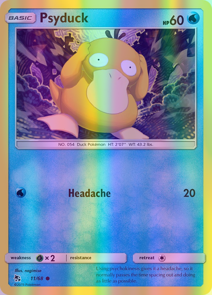 Psyduck - 11/68 (HIF) Common - Near Mint Reverse Holofoil