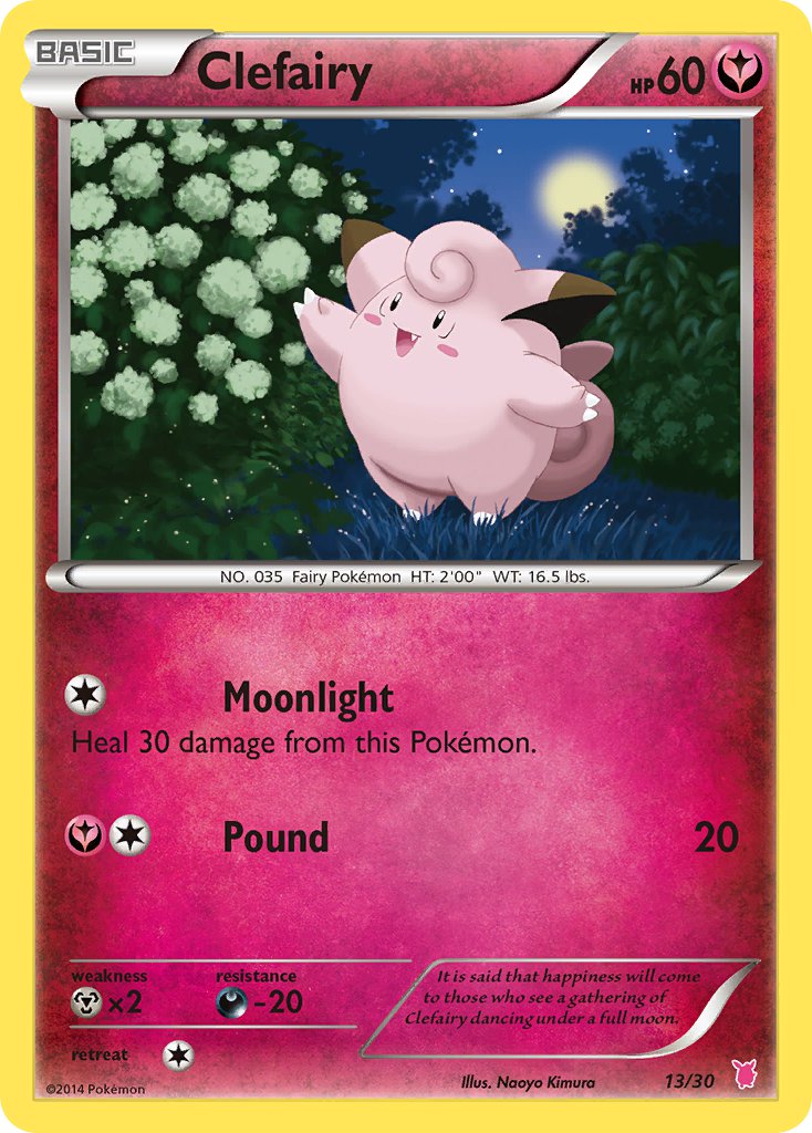Clefairy - 13/30 (TK7B) Common - Near Mint