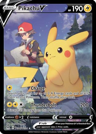 Pikachu V - TG16/TG30 (SWSH11:TG) Ultra Rare - Light Play Holofoil