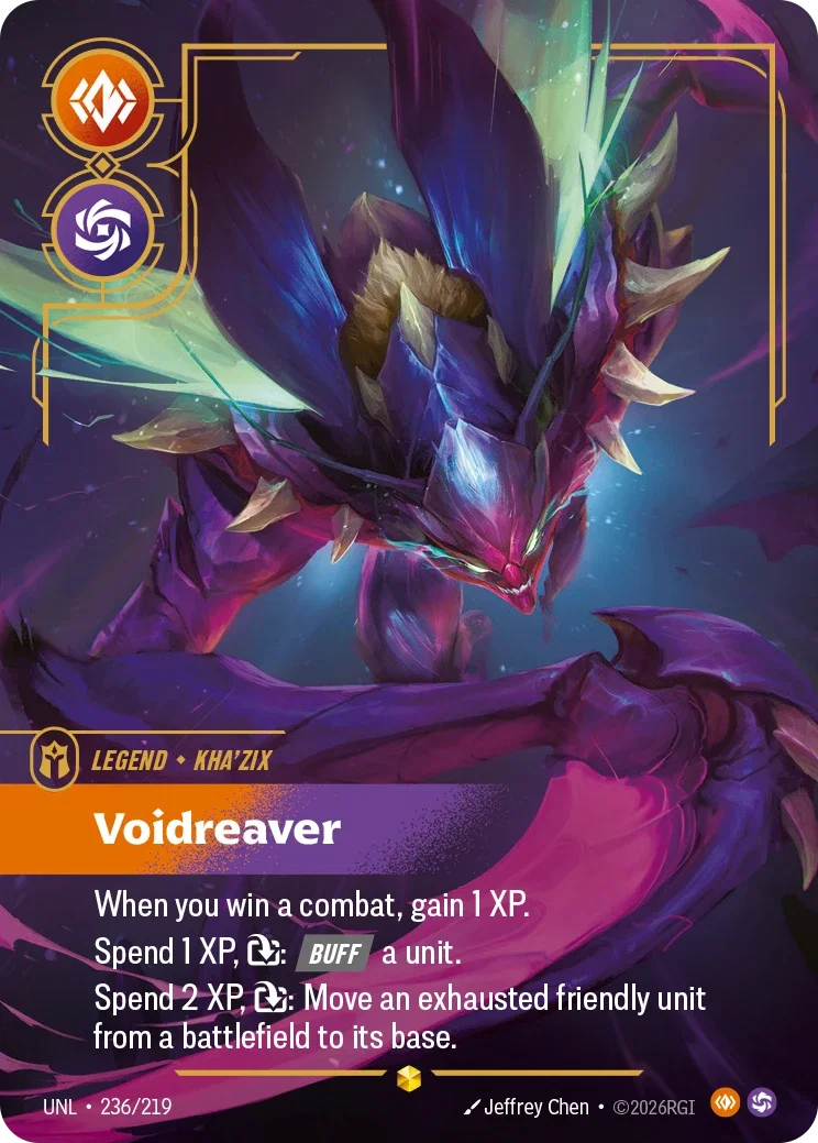 Kha'Zix - Voidreaver (Overnumbered) - 236/219 (UNL) Showcase