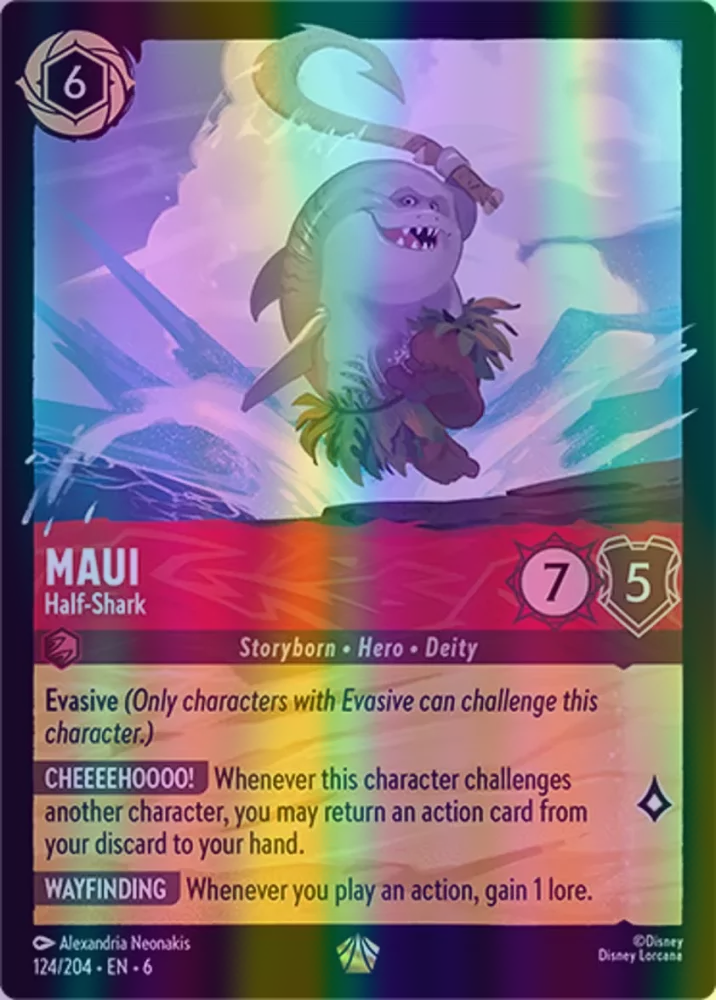 Maui - Half-Shark (Azurite Sea 124/204) Legendary - Near Mint Cold Foil