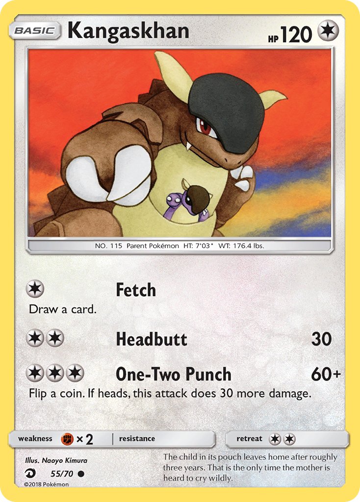 Kangaskhan - 55/70 (DRM) Common - Near Mint
