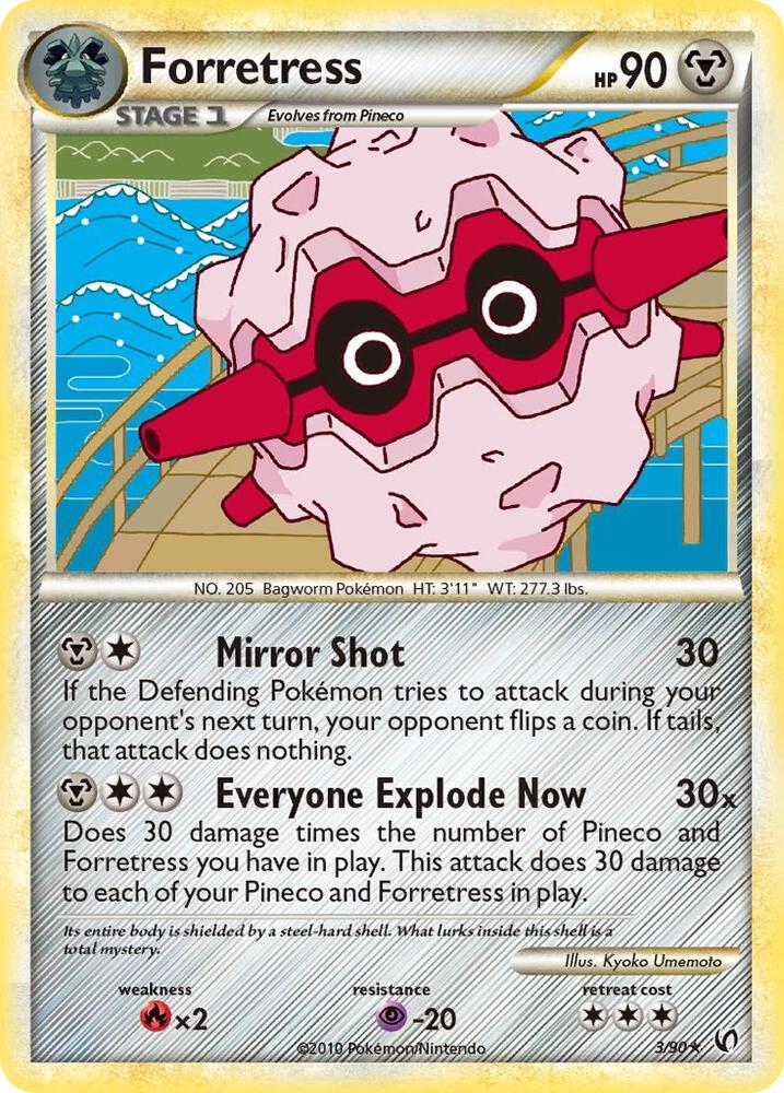 Forretress - 3/90 (UD) Holo Rare - Damaged Holofoil