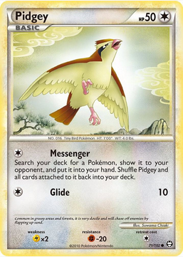 Pidgey - 71/102 (TM) Common - Light Play Reverse Holofoil