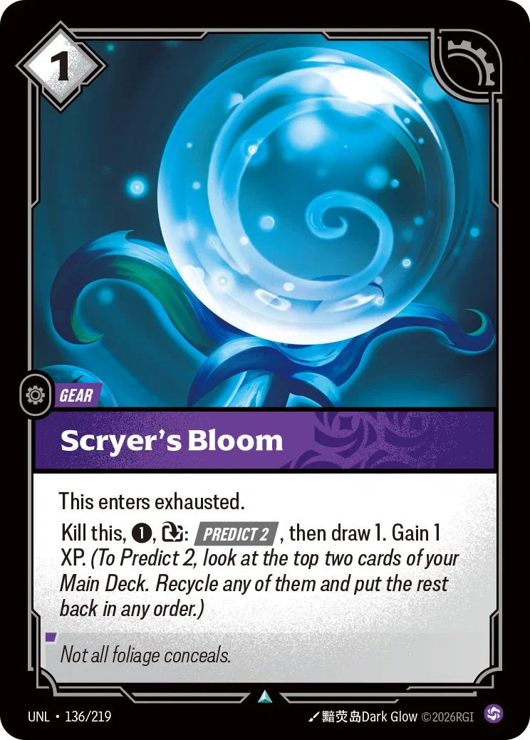 Scryer's Bloom - 136/219 (UNL) Uncommon