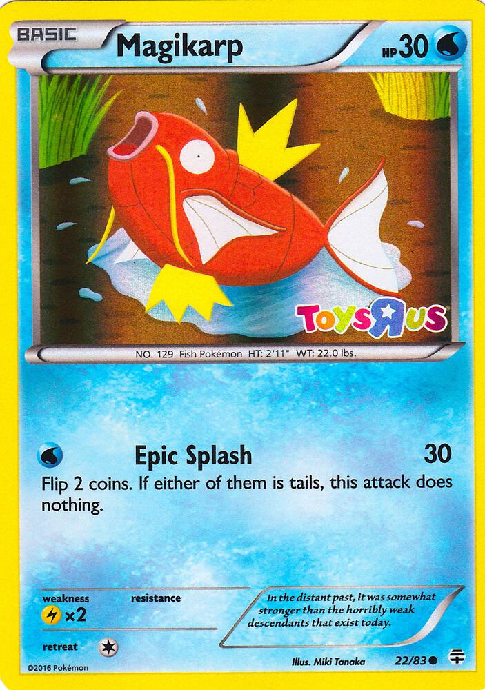 Magikarp (Toys R Us) - 22/83-P (XY:PR) Promo - Near Mint Holofoil