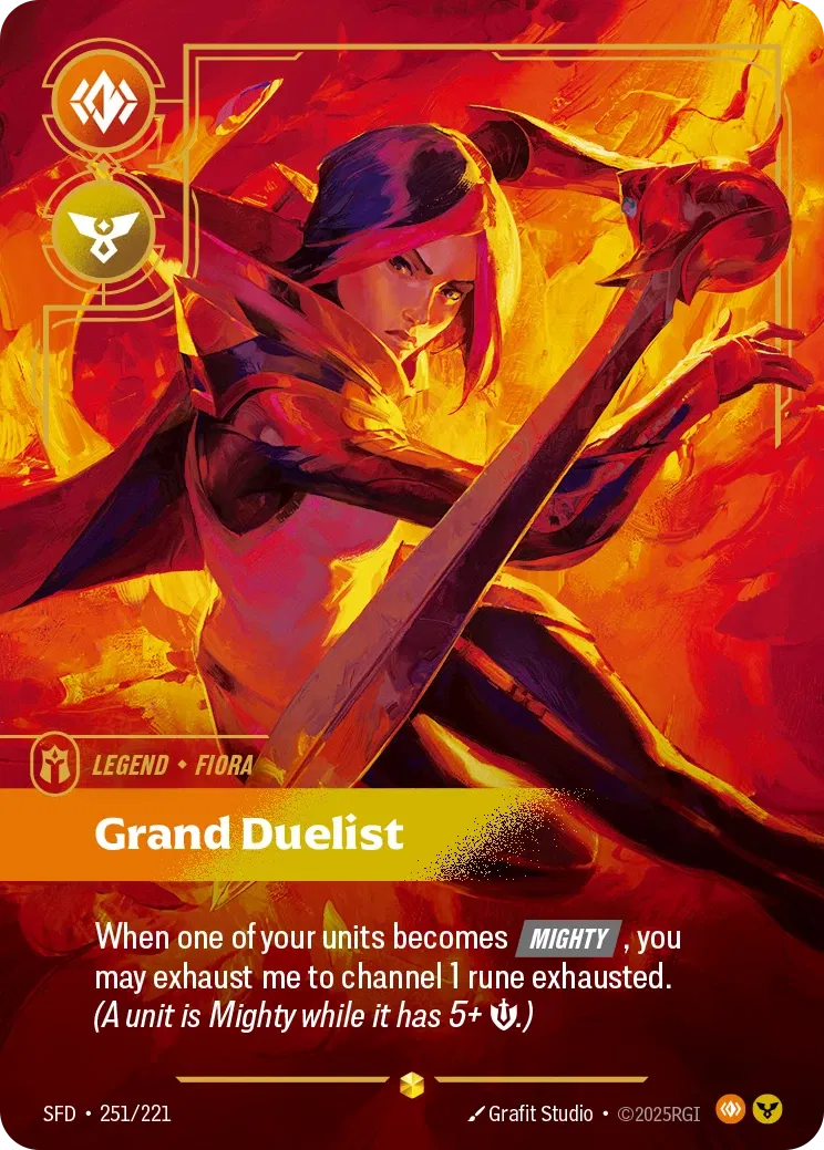 Fiora - Grand Duelist (Overnumbered) - 251/221 (SFD) Showcase