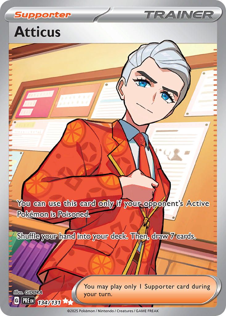 Atticus - 134/131 (PRE) Ultra Rare - Near Mint Holofoil