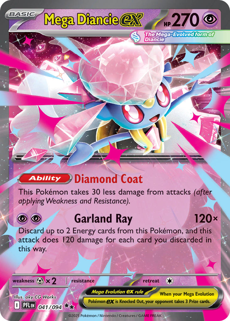Mega Diancie ex - 041/094 (PFL) Double Rare