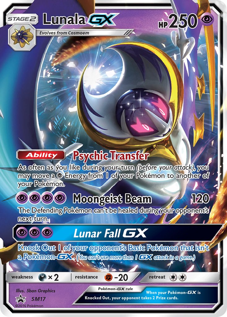 Lunala GX - SM17 (SM:PR) Promo - Near Mint Holofoil