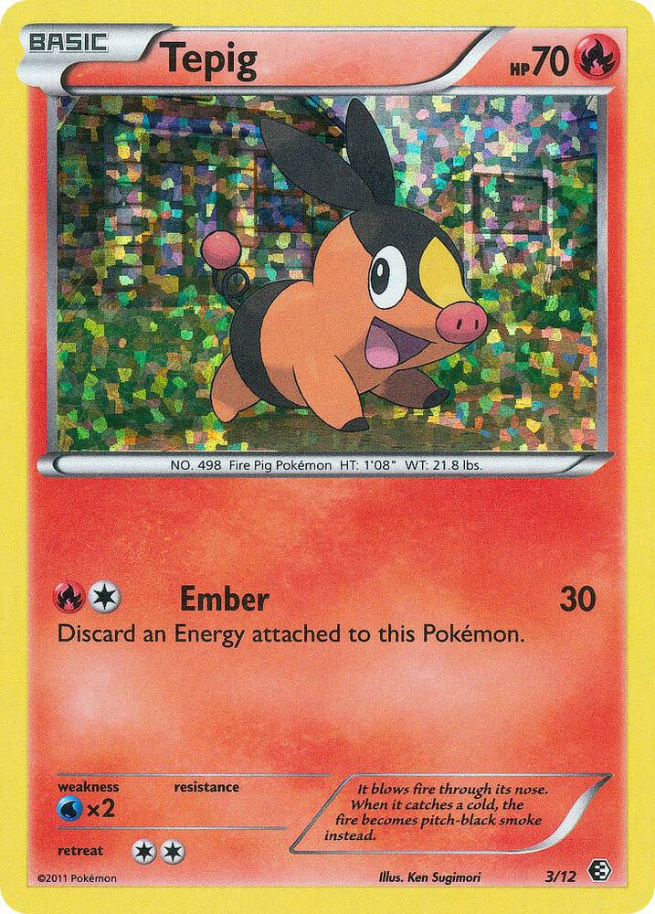 Tepig - 3/12 (MCD11) Promo - Light Play Holofoil