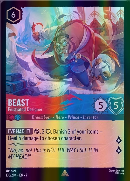 Beast - Frustrated Designer (Archazia's Island - 136/204) Rare