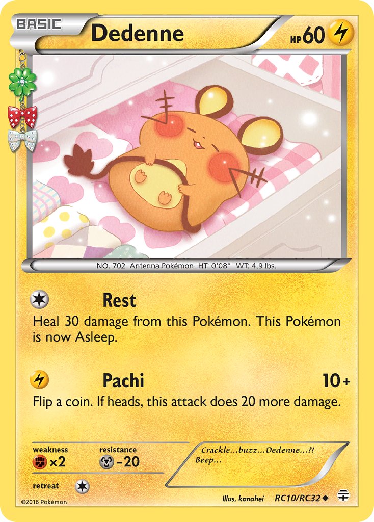 Dedenne - RC10/RC32 (GEN:RC) Uncommon - Near Mint Holofoil