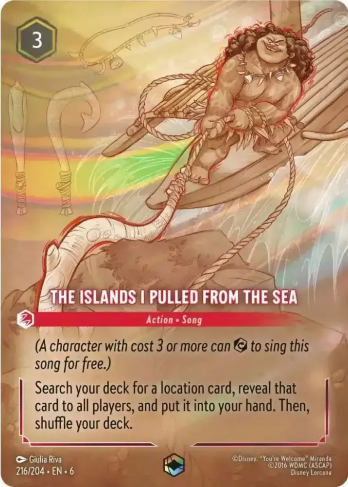 The Islands I Pulled From The Sea (Azurite Sea 216/204) Enchanted - Near Mint Holofoil