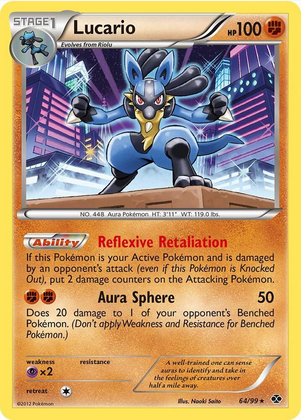 Lucario - 064/99 (NXD) Holo Rare - Light Play Holofoil