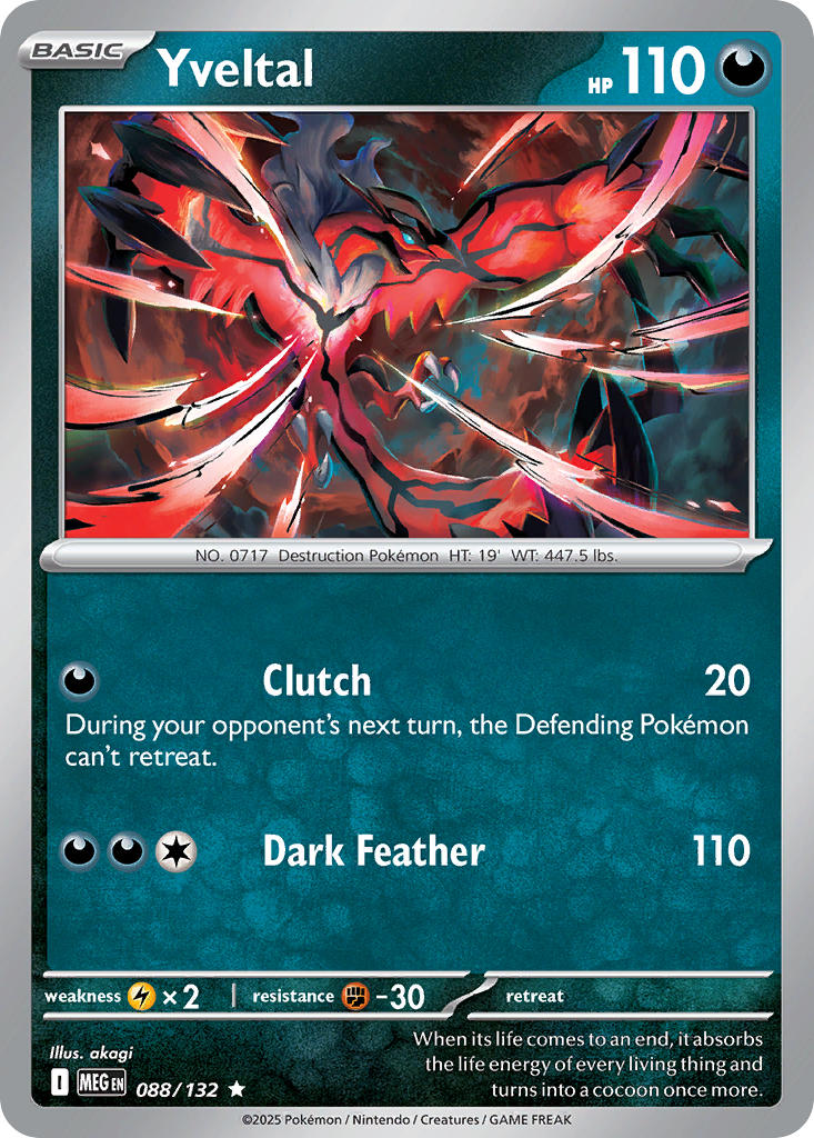 Yveltal - 088/132 (MEG) Rare