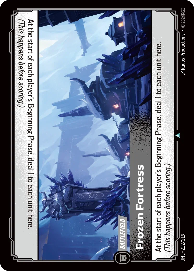 Frozen Fortress - 212/219 (UNL) Uncommon