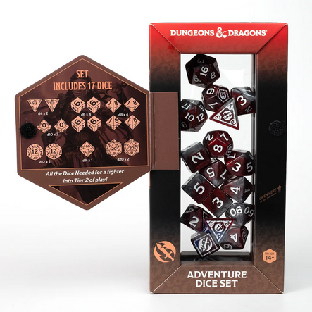 Sirius Dice: D&D Adventure Dice - Fighter: Red