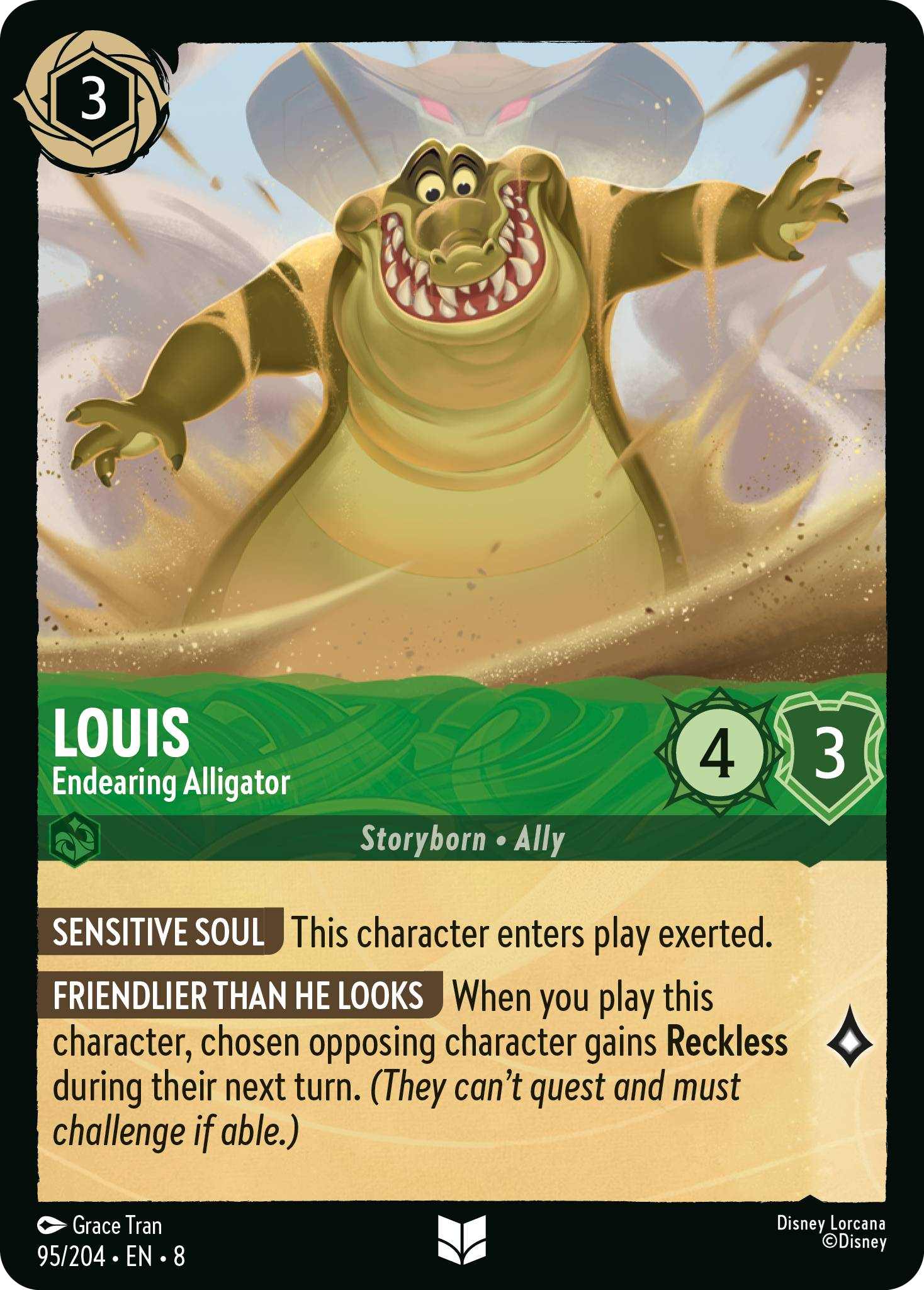 Louis - Endearing Alligator (Reign of Jafar - 095/204 ) Uncommon