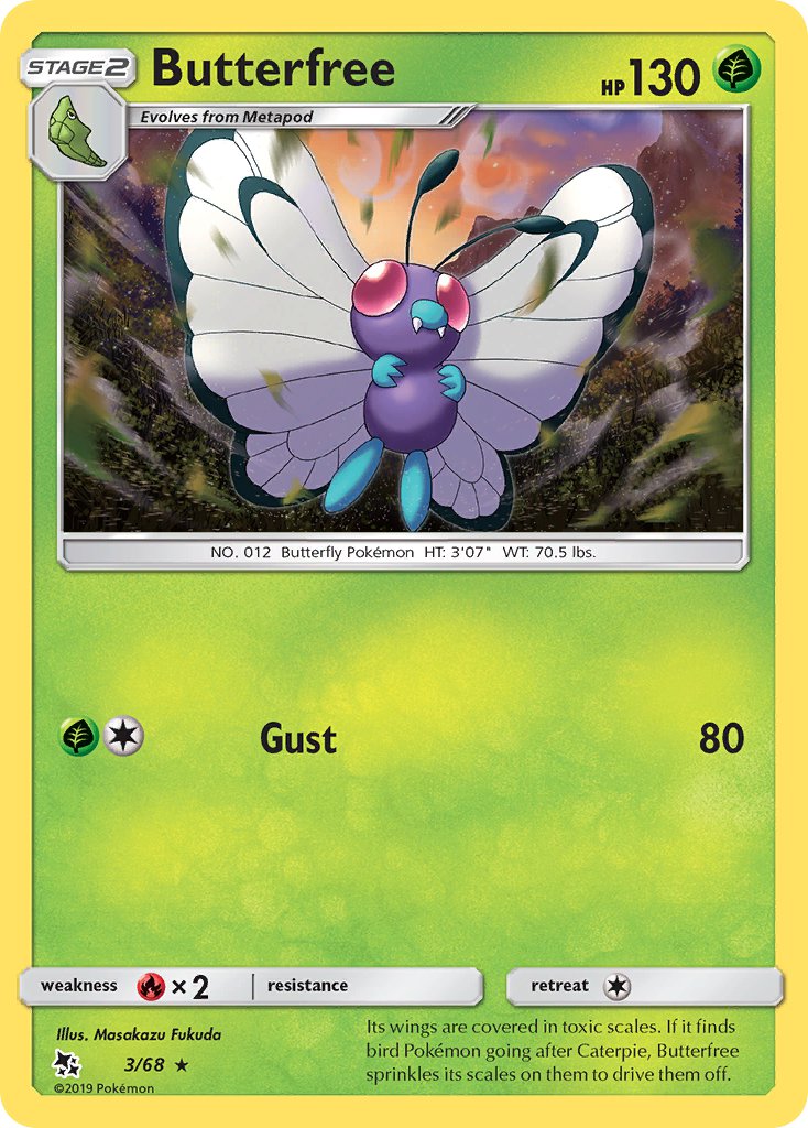 Butterfree - 03/68 (HIF) Rare - Near Mint