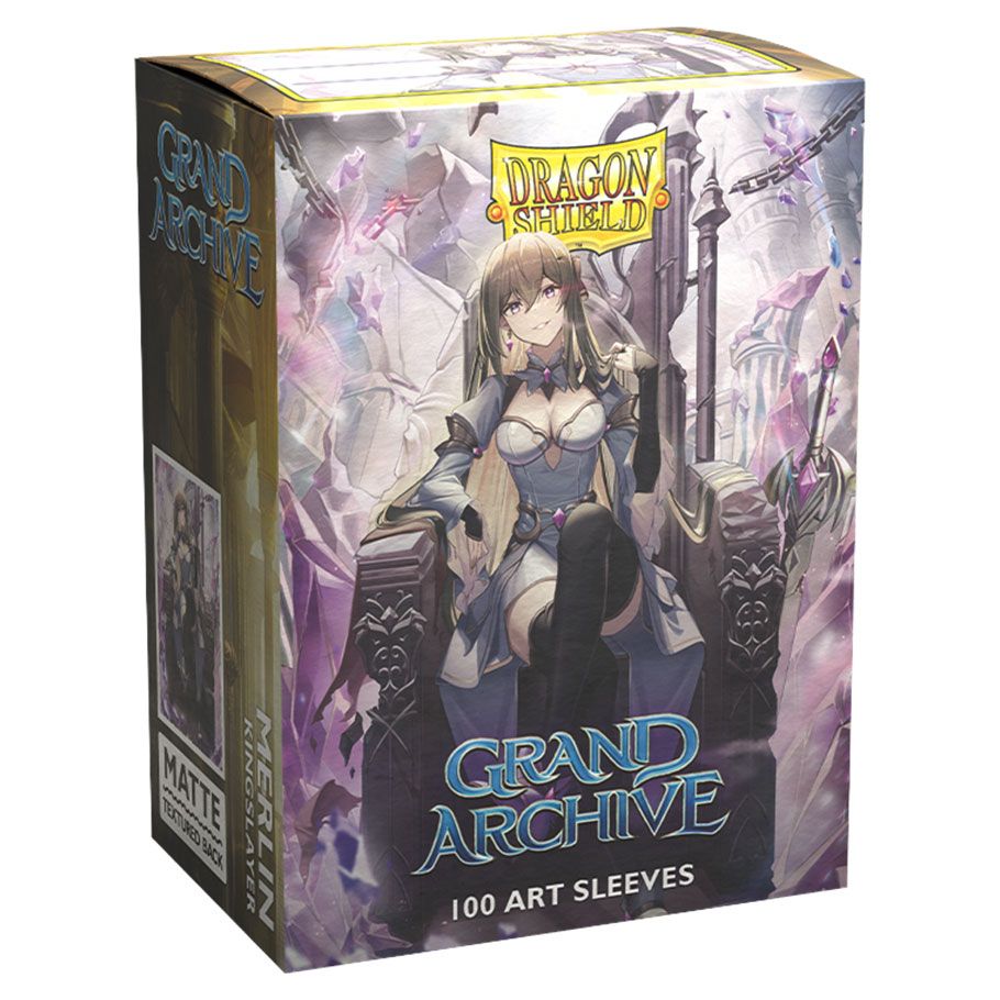 Dragon Shield: Standard - Matte Art: Grand Archive - Merlin, Kingslayer (100 Count)