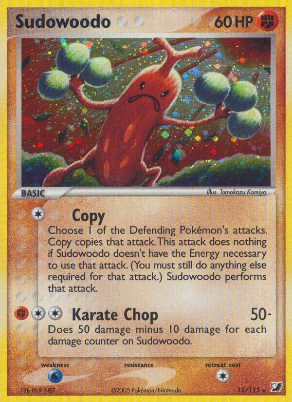 Sudowoodo - 15/115 (UF) Holo Rare Moderate Play Holofoil