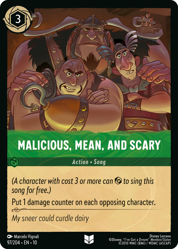 Malicious, Mean, and Scary (097/204 - Whispers in the Well) Uncommon