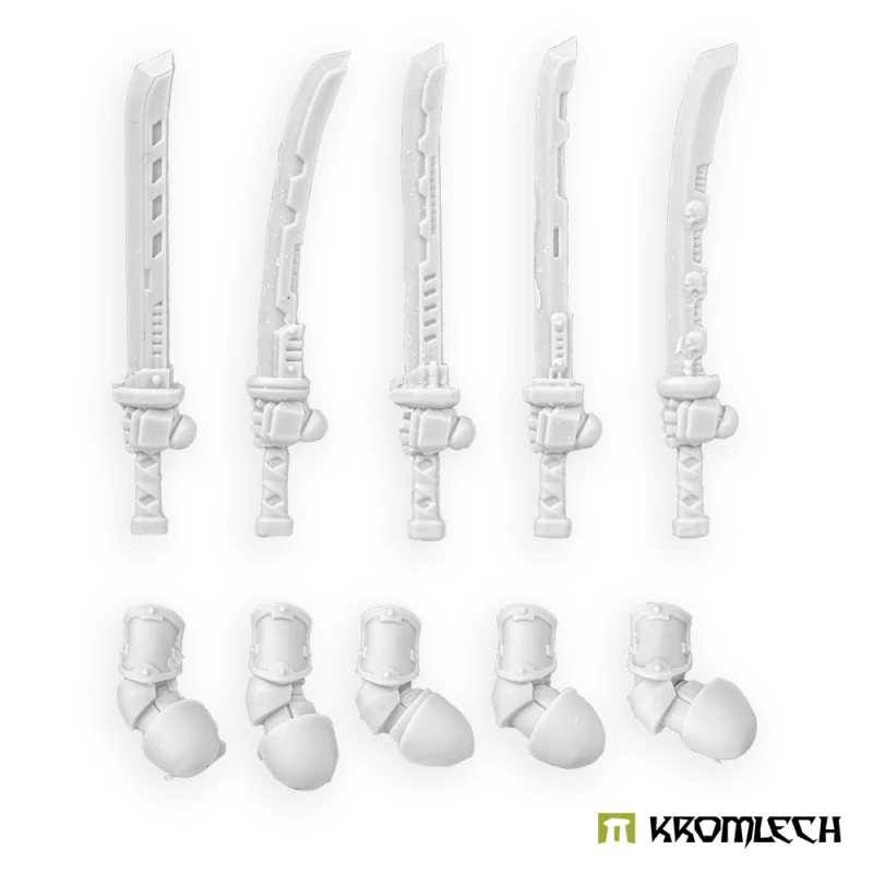 Kromlech KRCB354: Cyber Samurai - Vibro Katanas - Left (5)