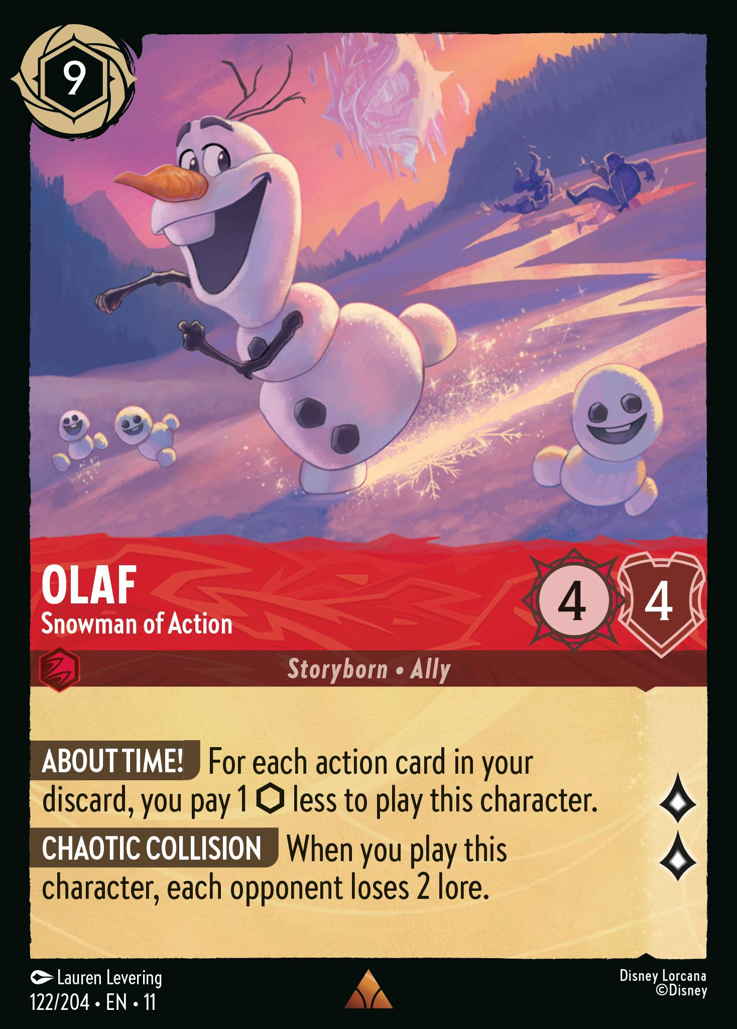Olaf - Snowman of Action (122/204 - Winterspell) Rare