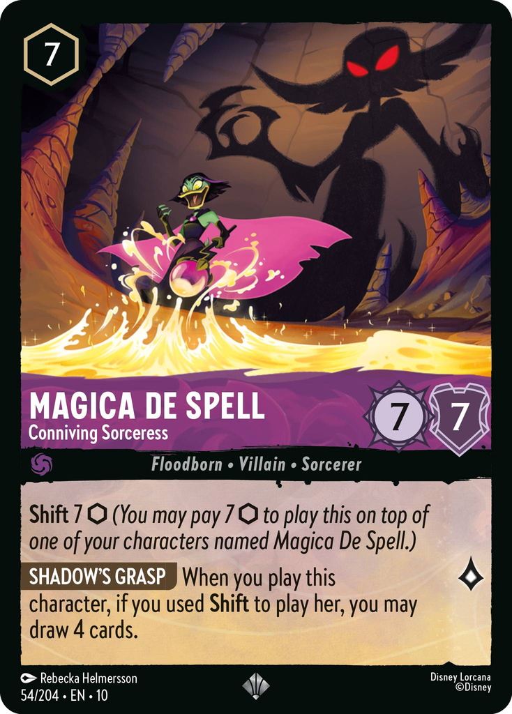 Magica De Spell - Conniving Sorceress (054/204 - Whispers in the Well) Super Rare