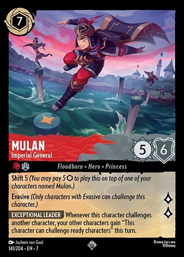 Mulan - Imperial General (Archazia's Island - 141/204) Super Rare
