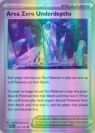 Area Zero Underdepths - 131/142 (SCR) Uncommon - Near Mint Reverse Hol