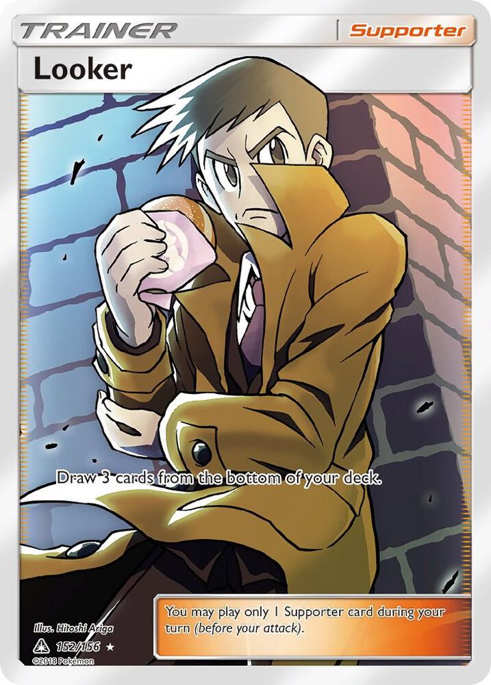 Looker (Full Art) - 152/156 (UPR) Ultra Rare - Moderate Play Holofoil