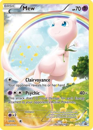 Mew - XY110 (XY:PR) Promo - Moderate Play Holofoil